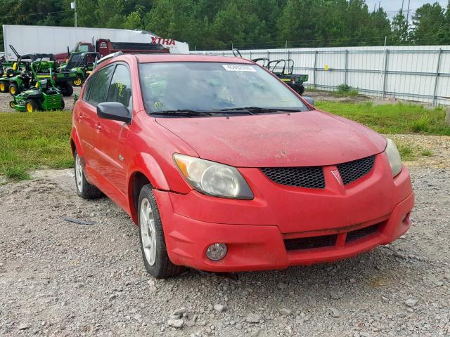 5Y2SL628X3Z483292 - 2003 PONTIAC VIBE RED photo 1