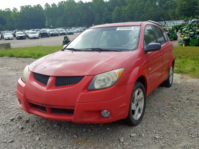 5Y2SL628X3Z483292 - 2003 PONTIAC VIBE RED photo 2