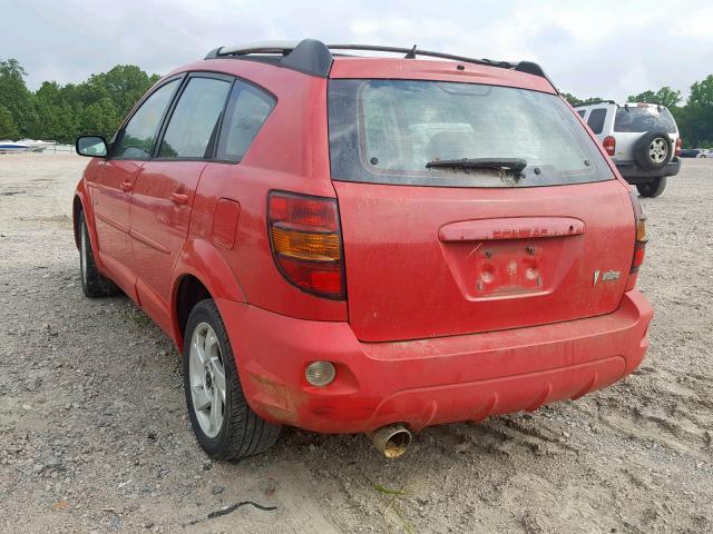 5Y2SL628X3Z483292 - 2003 PONTIAC VIBE RED photo 3