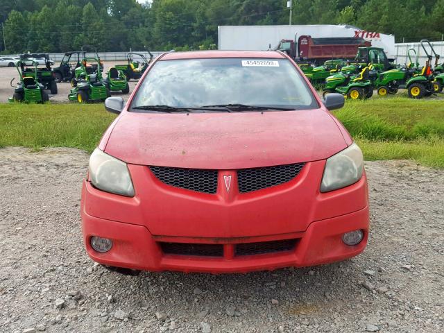 5Y2SL628X3Z483292 - 2003 PONTIAC VIBE RED photo 9