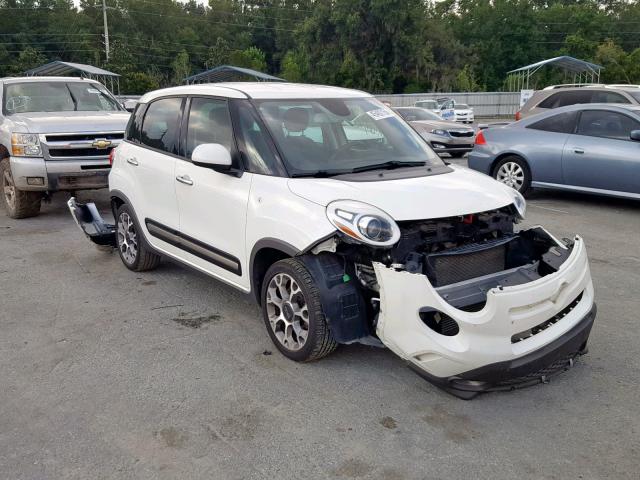 ZFBCFADH1EZ021561 - 2014 FIAT 500L TREKK WHITE photo 1