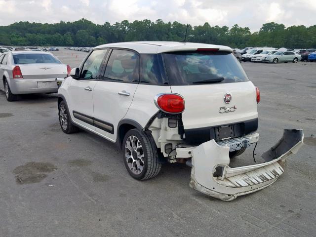 ZFBCFADH1EZ021561 - 2014 FIAT 500L TREKK WHITE photo 3