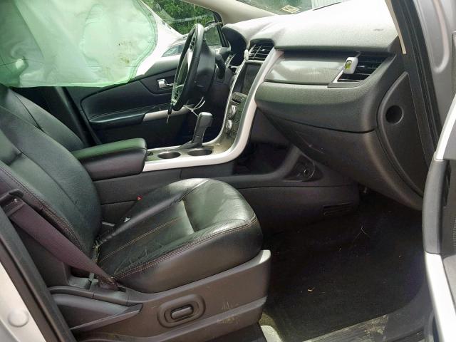 2FMDK4JC8DBB05462 - 2013 FORD EDGE SEL SILVER photo 5