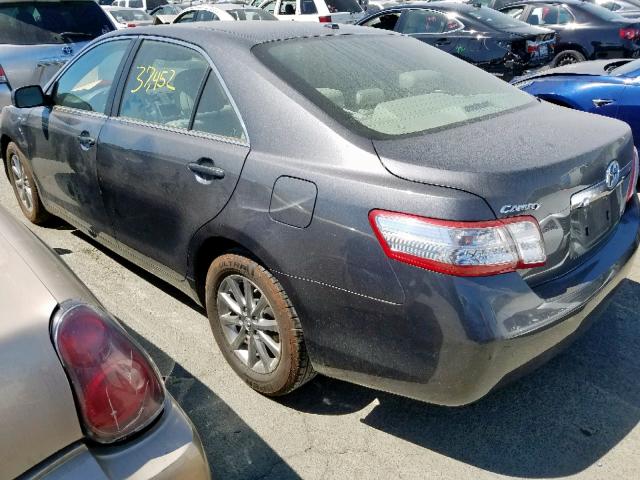 4T1BB3EKXAU118528 - 2010 TOYOTA CAMRY HYBR CHARCOAL photo 3