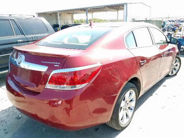 1G4GC5ED2BF143249 - 2011 BUICK LACROSSE C BURGUNDY photo 4