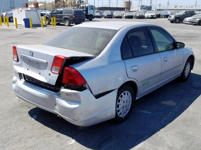 1HGEN26553L000330 - 2003 HONDA CIVIC GX SILVER photo 4