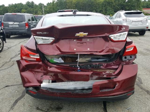 1G1ZB5STXGF278409 - 2016 CHEVROLET MALIBU LS Bordo foto 9