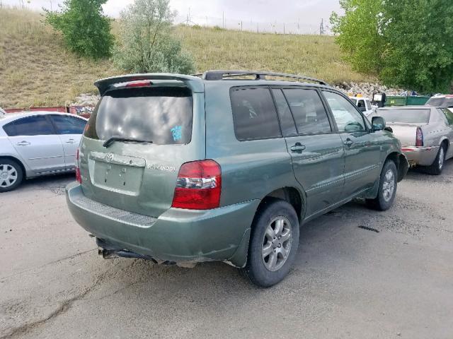 JTEEP21A470202284 - 2007 TOYOTA HIGHLANDER GREEN photo 4