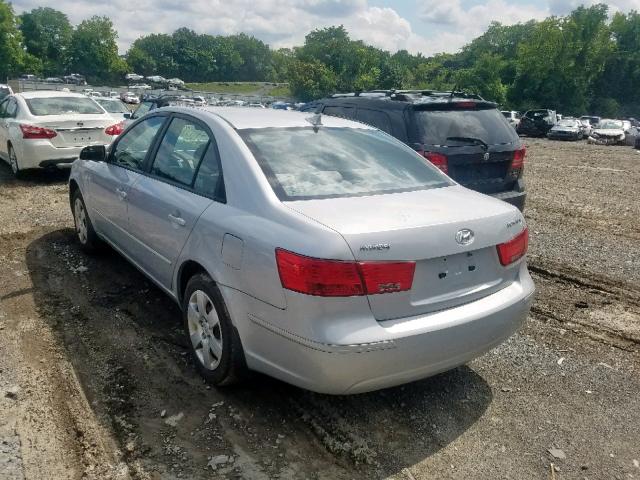 5NPET4AC3AH591734 - 2010 HYUNDAI SONATA GLS SILVER photo 3