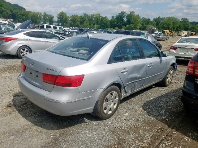 5NPET4AC3AH591734 - 2010 HYUNDAI SONATA GLS SILVER photo 4