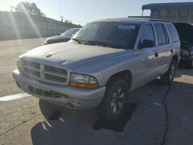 1D4HR38N13F518259 - 2003 DODGE DURANGO SP SILVER photo 2