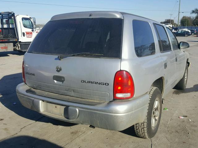 1D4HR38N13F518259 - 2003 DODGE DURANGO SP SILVER photo 4