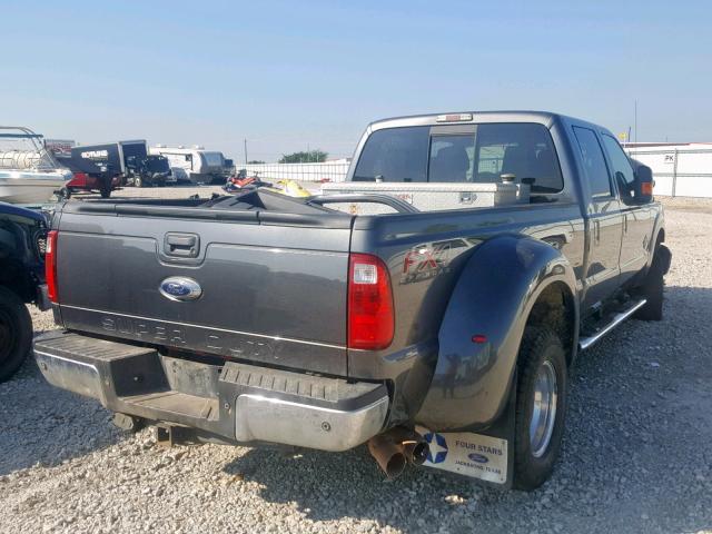 1FT8W3DT9GEB83998 - 2016 FORD F350 SUPER GRAY photo 4