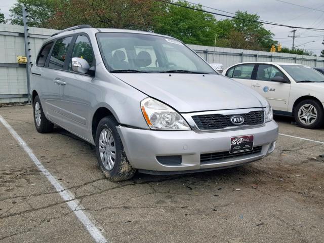 KNDMG4C71C6434118 - 2012 KIA SEDONA LX SILVER photo 1