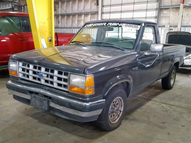1FTCR10T5LUB63601 - 1990 FORD RANGER CHARCOAL photo 2