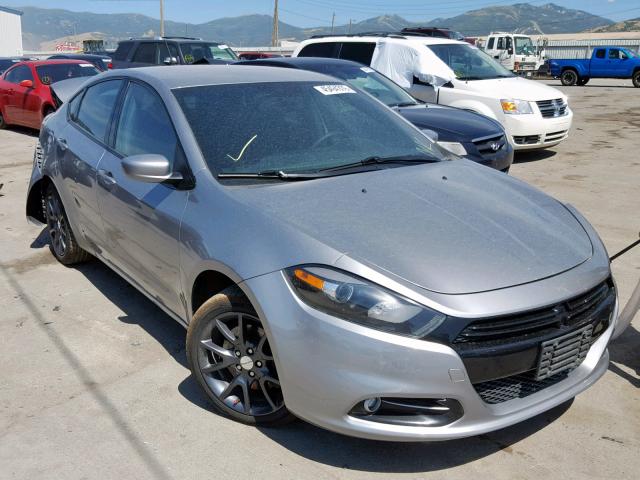 1C3CDFBB7FD421884 - 2015 DODGE DART SXT GRAY photo 1