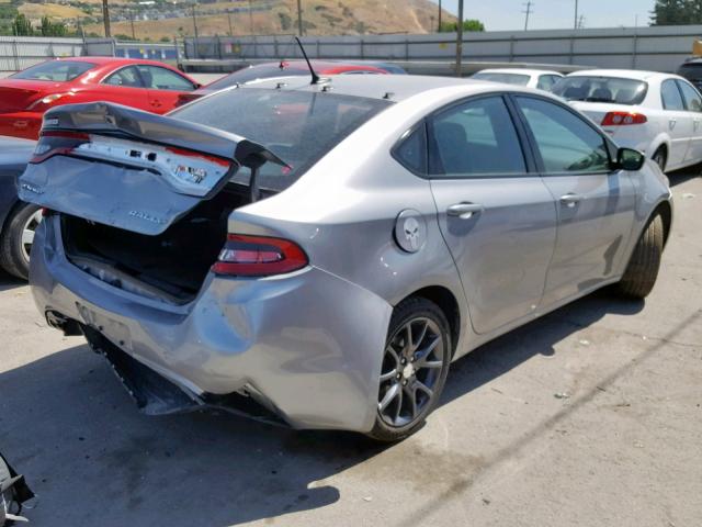 1C3CDFBB7FD421884 - 2015 DODGE DART SXT GRAY photo 4