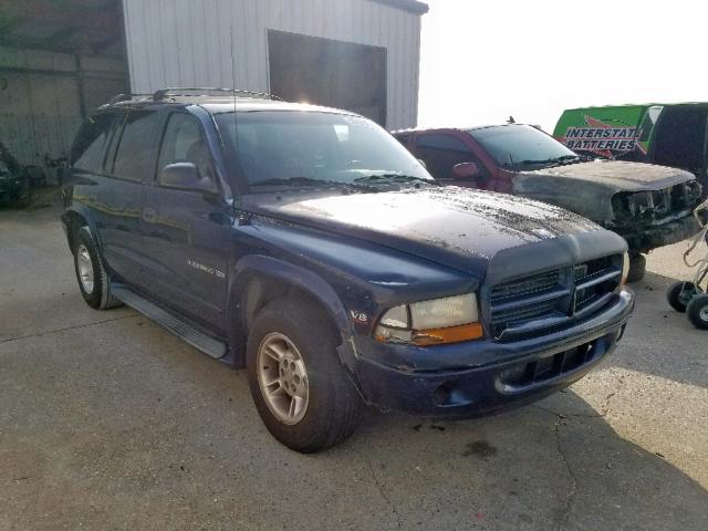 1B4HR28Y2YF190436 - 2000 DODGE DURANGO BLUE photo 1