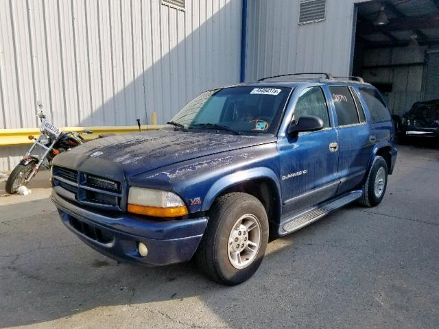 1B4HR28Y2YF190436 - 2000 DODGE DURANGO BLUE photo 2