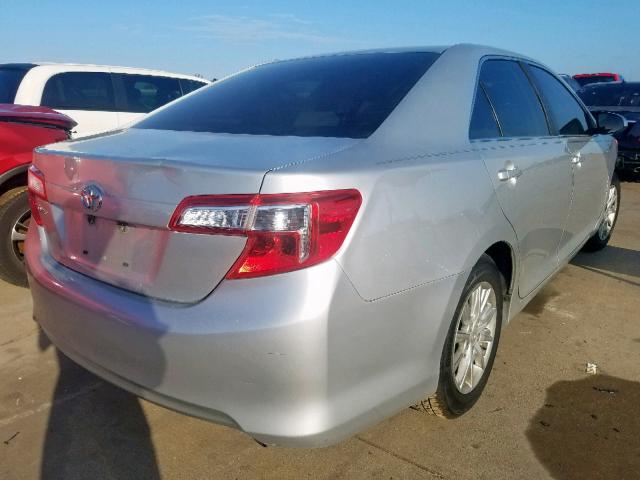 4T4BF1FK4CR209133 - 2012 TOYOTA CAMRY BASE SILVER photo 4