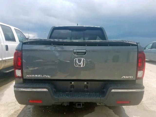 5FPYK3F74KB001943 - 2019 HONDA RIDGELINE GRAY photo 9