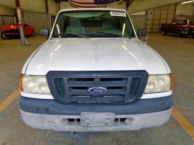 1FTYR10D54PB50071 - 2004 FORD RANGER WHITE photo 9