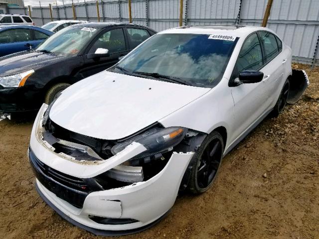 1C3CDFBB7FD247525 - 2015 DODGE DART SXT WHITE photo 2