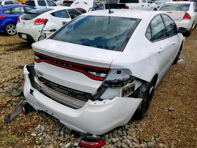 1C3CDFBB7FD247525 - 2015 DODGE DART SXT WHITE photo 4