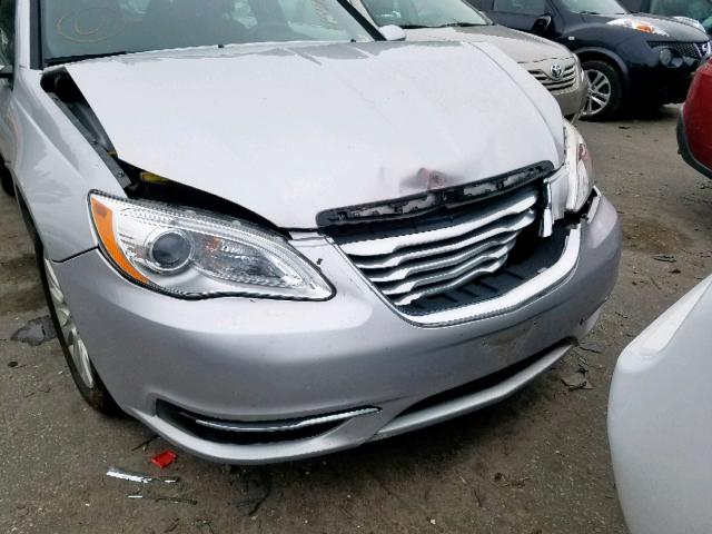 1C3BC4FB6BN522528 - 2011 CHRYSLER 200 LX SILVER photo 9