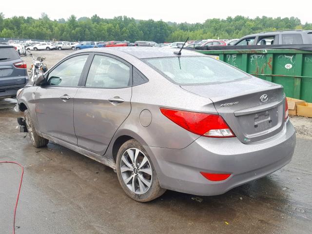 KMHCT4AE5HU364954 - 2017 HYUNDAI ACCENT SE GRAY photo 3