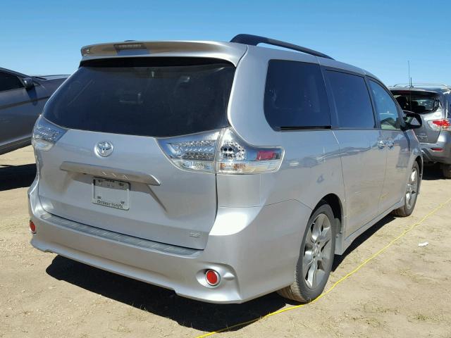 5TDXK3DC0ES516488 - 2014 TOYOTA SIENNA SPO SILVER photo 4