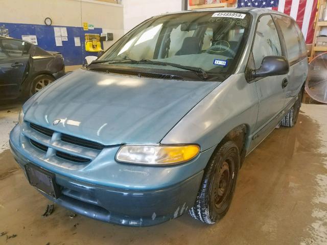 2B4FP25B1TR600688 - 1996 DODGE CARAVAN BLUE photo 2