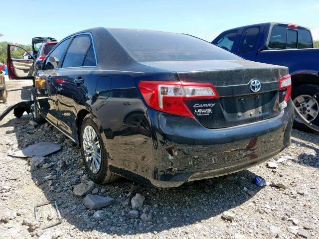 4T1BD1FK3DU080965 - 2013 TOYOTA CAMRY HYBR BLACK photo 3