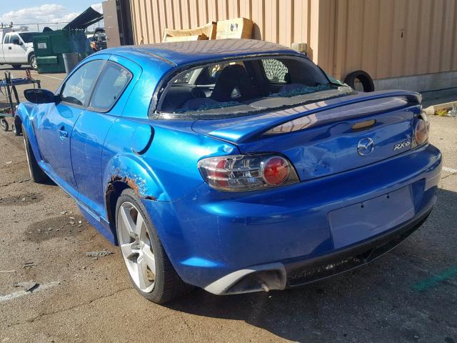 JM1FE173050145340 - 2005 MAZDA RX8 BLUE photo 3