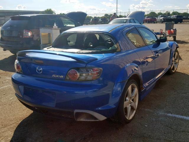 JM1FE173050145340 - 2005 MAZDA RX8 BLUE photo 4