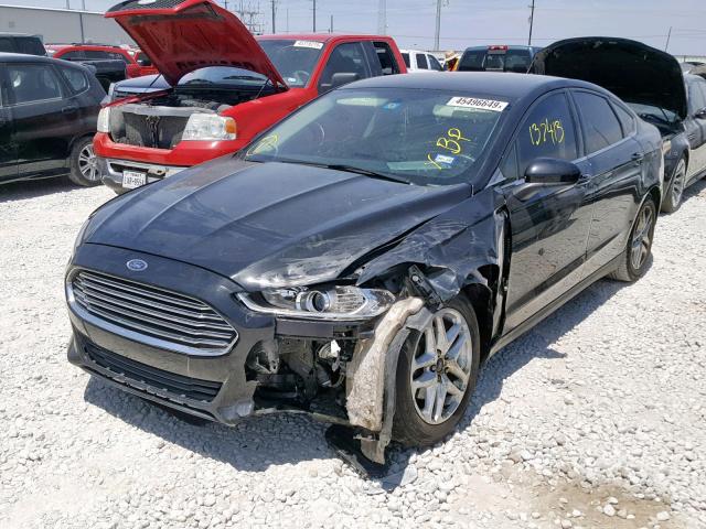 1FA6P0G72E5396537 - 2014 FORD FUSION S BLACK photo 2