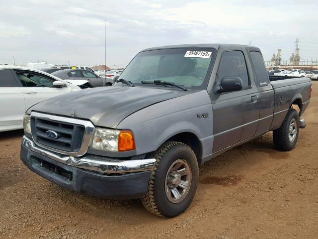 1FTYR44E85PA31761 - 2005 FORD RANGER SUP GRAY photo 2