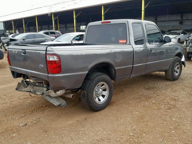 1FTYR44E85PA31761 - 2005 FORD RANGER SUP GRAY photo 4