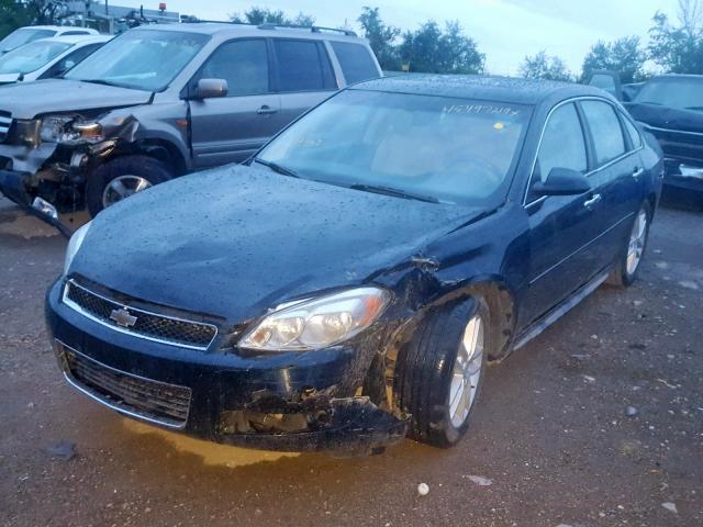 2G1WC5E36D1223163 - 2013 CHEVROLET IMPALA LTZ BLACK photo 2