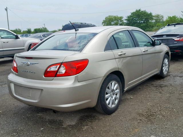 1C3LC46J08N182412 - 2008 CHRYSLER SEBRING LX GOLD photo 4