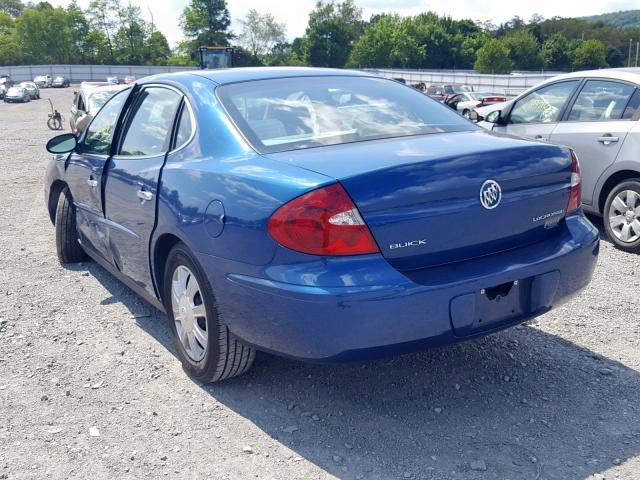 2G4WC532651269817 - 2005 BUICK LACROSSE C BLUE photo 3