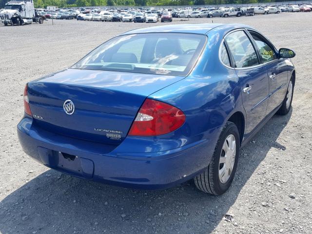 2G4WC532651269817 - 2005 BUICK LACROSSE C BLUE photo 4