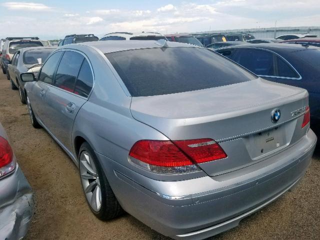 WBAHN83597DT73743 - 2007 BMW 750 SILVER photo 3