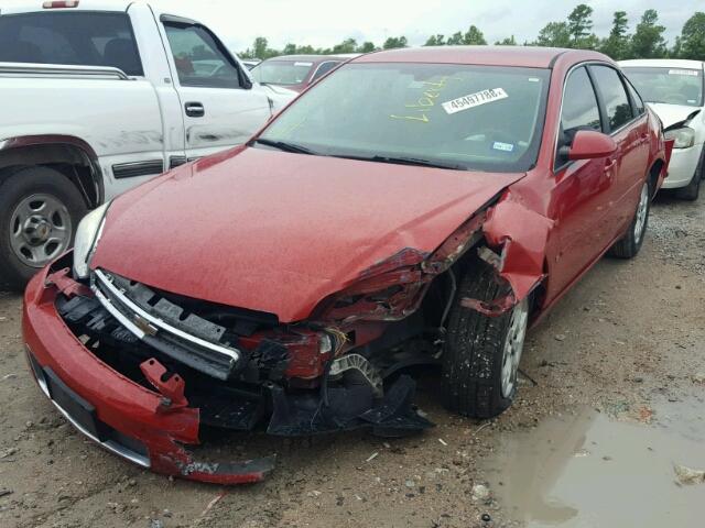 2G1WB58K781231915 - 2008 CHEVROLET IMPALA LS RED photo 2