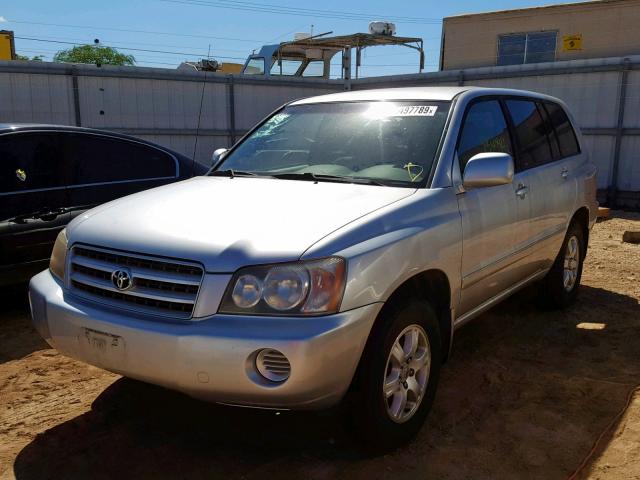 JTEGF21A220062482 - 2002 TOYOTA HIGHLANDER SILVER photo 2