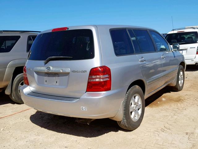 JTEGF21A220062482 - 2002 TOYOTA HIGHLANDER SILVER photo 4