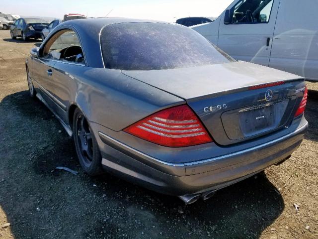 WDBPJ74J46A046858 - 2006 MERCEDES-BENZ CL 55 AMG GRAY photo 3