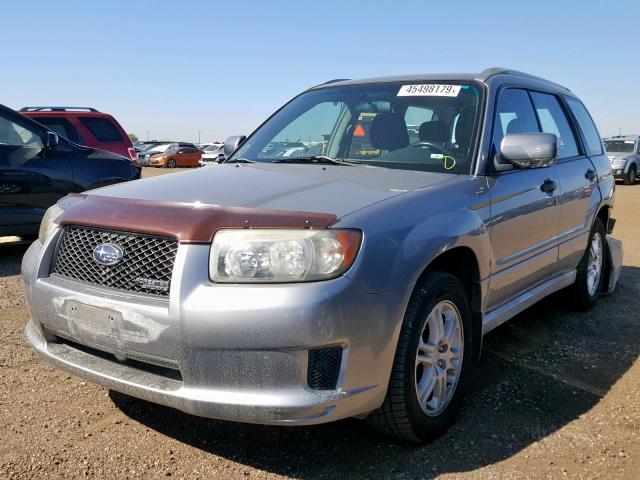 JF1SG66648H714994 - 2008 SUBARU FORESTER S SILVER photo 2