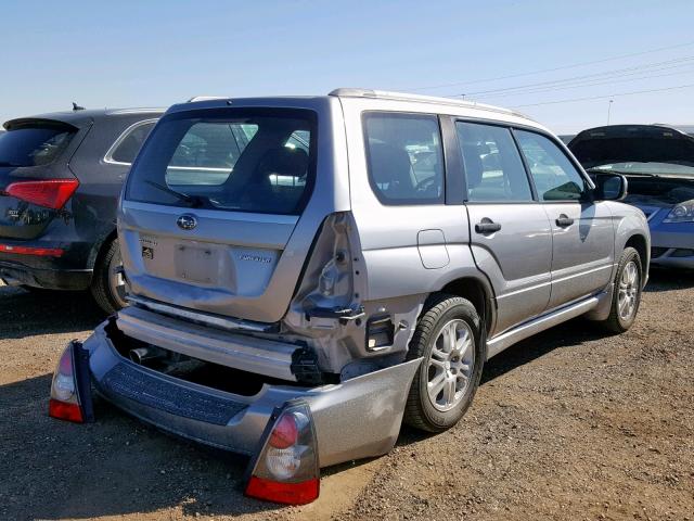 JF1SG66648H714994 - 2008 SUBARU FORESTER S SILVER photo 4