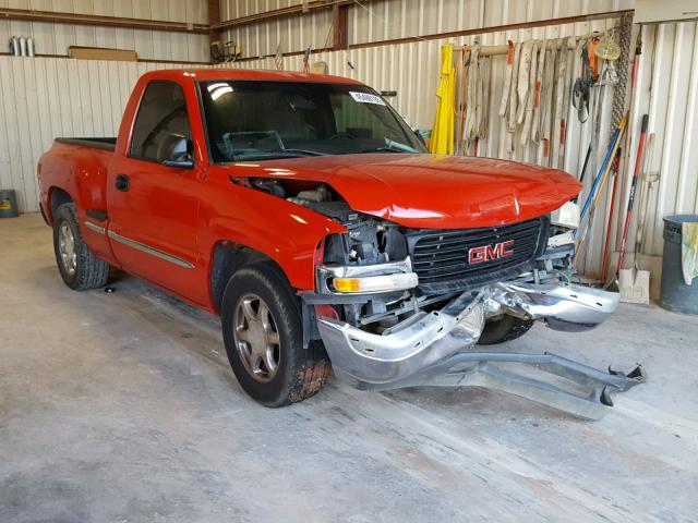 1GTEC14W41Z211376 - 2001 GMC NEW SIERRA RED photo 1